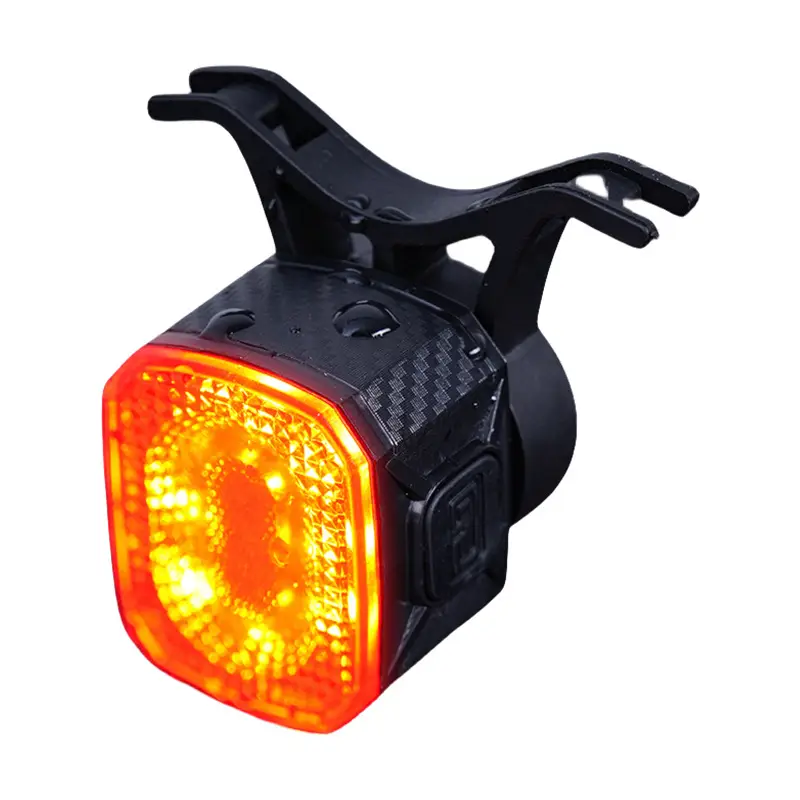New Bicycle Brake Tail Light, Intelligent Vibration Sensor Light, Night Riding, High Brightness, High Endurance, Waterproof Riding Equipment