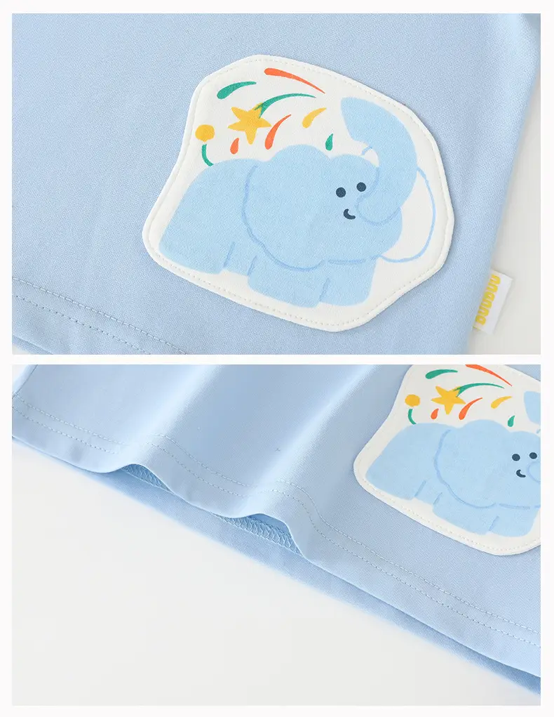 Duuduu Baby T-Shirt White Yellow Striped Summer Wear — feature 19