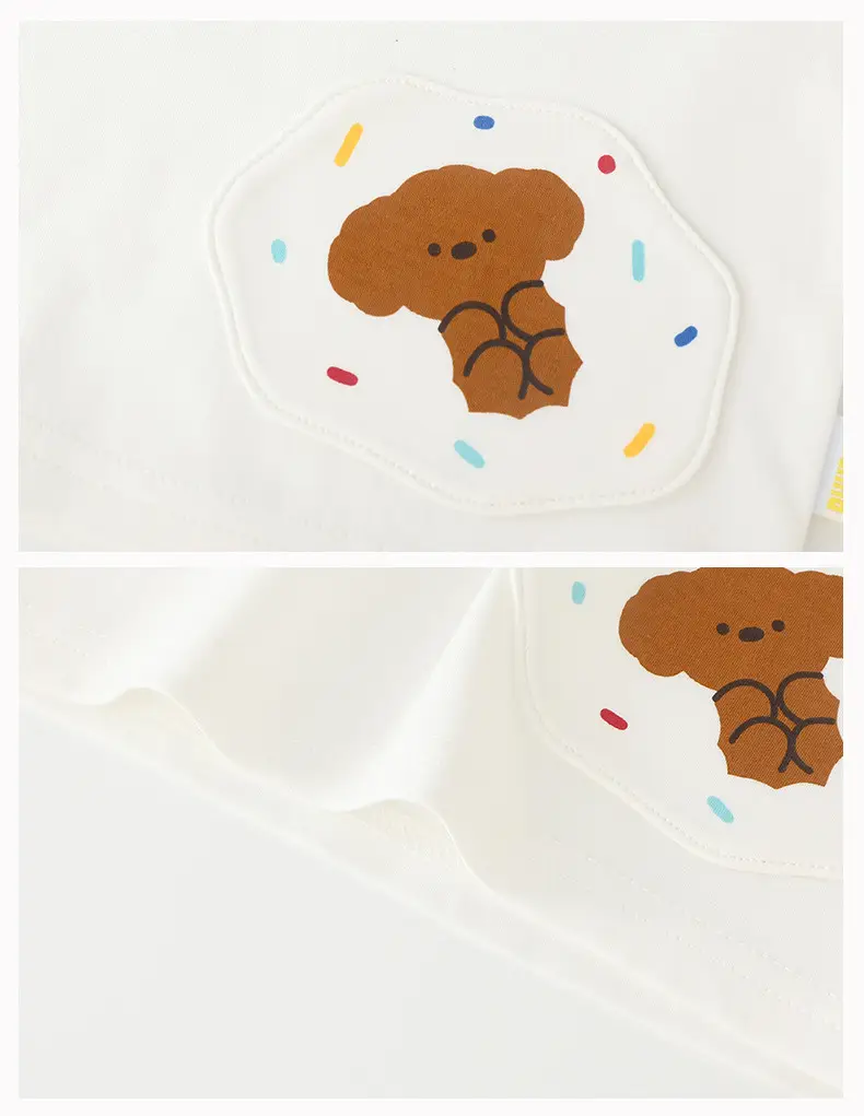 Duuduu Baby T-Shirt White Yellow Striped Summer Wear — feature 33
