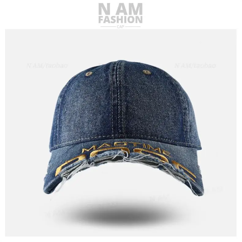 American Style Vintage Distressed Cap for Women with Embroidery — feature 11