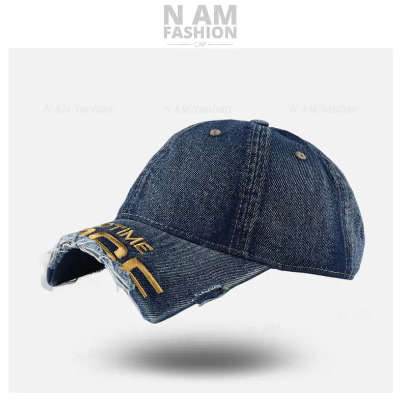 American Style Vintage Distressed Cap for Women with Embroidery — feature 12