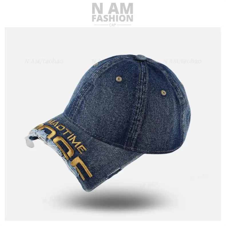 American Style Vintage Distressed Cap for Women with Embroidery — feature 13