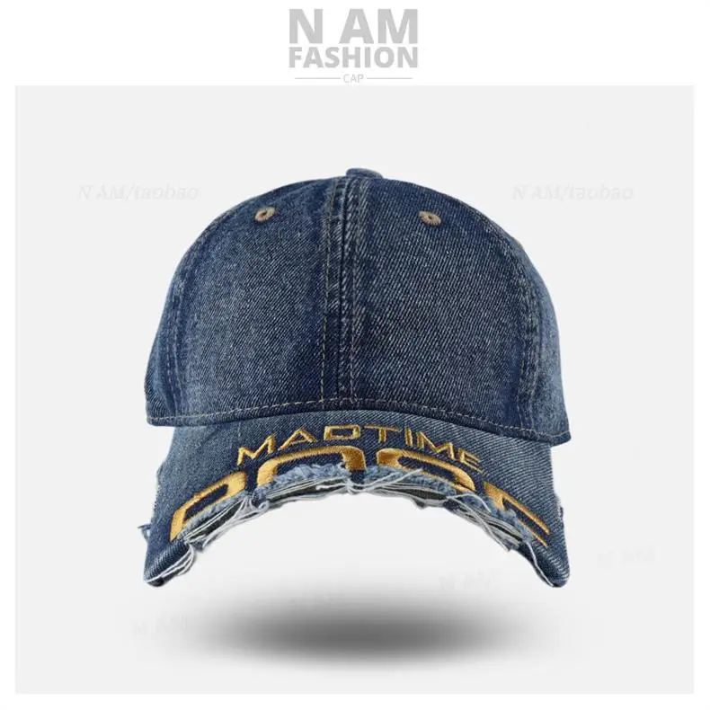 American Style Vintage Distressed Cap for Women with Embroidery — feature 14
