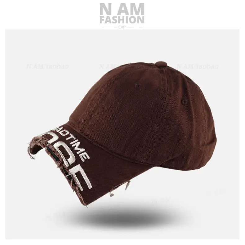 American Style Vintage Distressed Cap for Women with Embroidery — feature 15