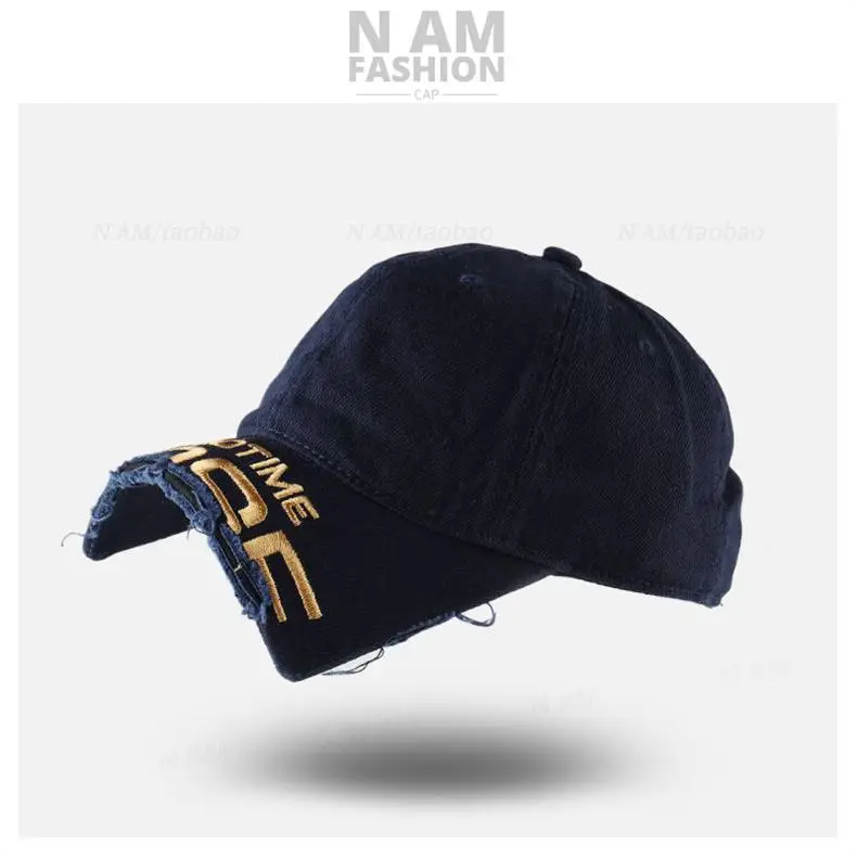 American Style Vintage Distressed Cap for Women with Embroidery — feature 7