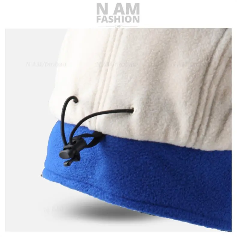 Trendy Blue Baseball Cap for Men Women Warm Ear Protection — feature 12