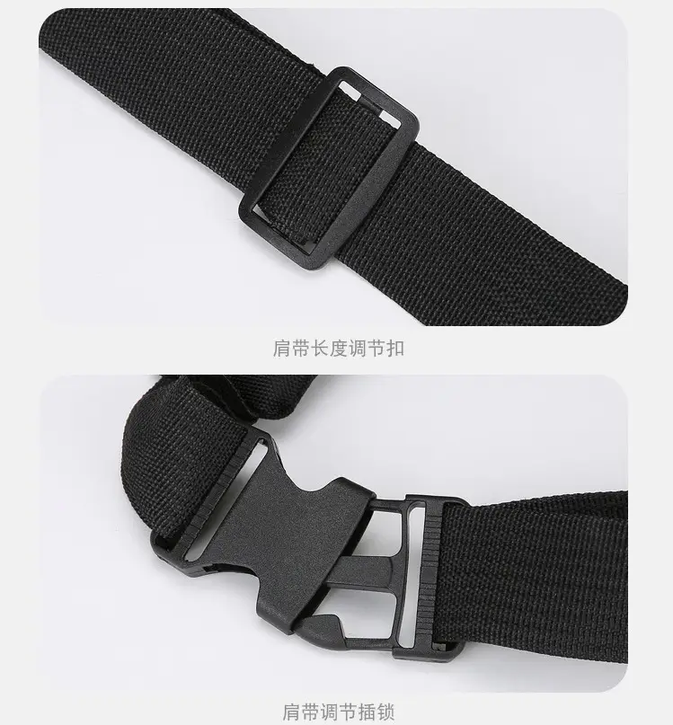 Men's Multicolor Waist Bag with 4 Layers, Waterproof, Adjustable Strap — feature 19