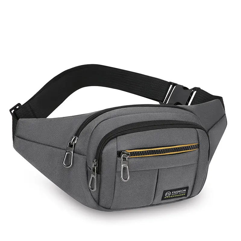 Men's Multicolor Waist Bag with 4 Layers, Waterproof, Adjustable Strap - Image 2