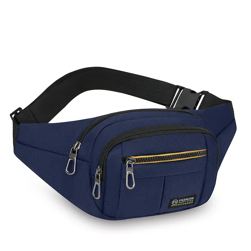 Men's Multicolor Waist Bag with 4 Layers, Waterproof, Adjustable Strap - Image 3