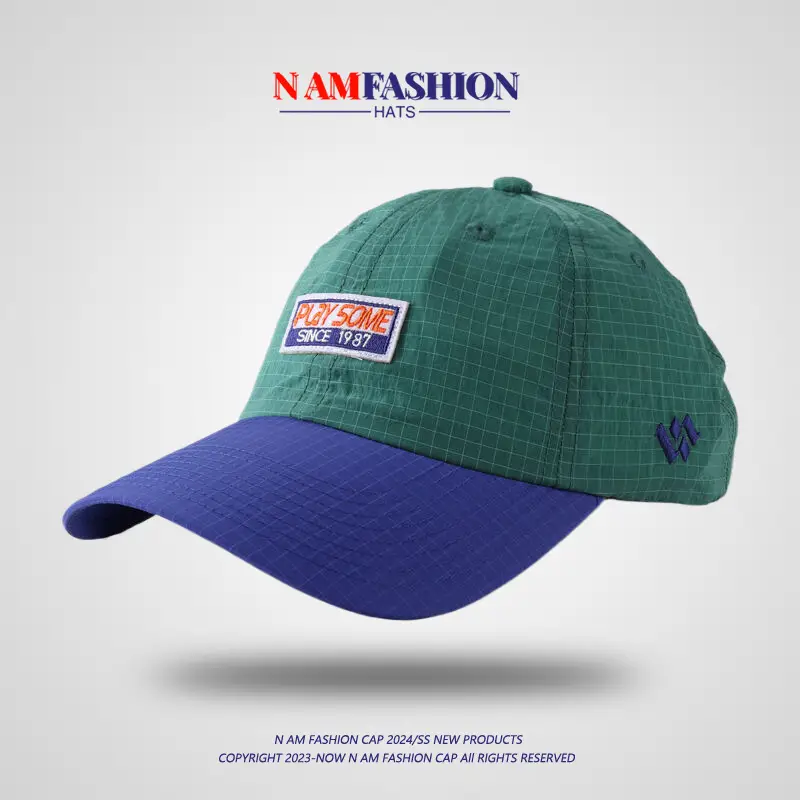 Blue Embroidered Baseball Cap with Sunshade - Image 6
