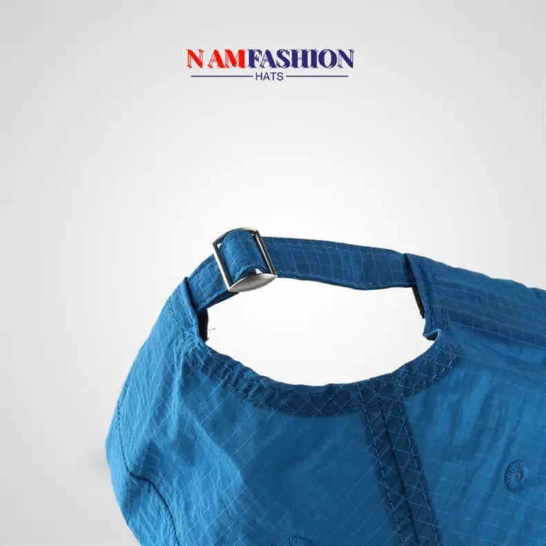 Blue Embroidered Baseball Cap with Sunshade — feature 11