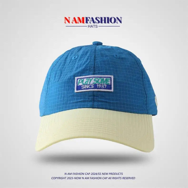 Blue Embroidered Baseball Cap with Sunshade — feature 9