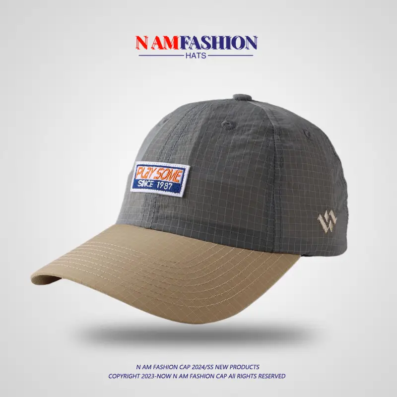 Blue Embroidered Baseball Cap with Sunshade - Image 3