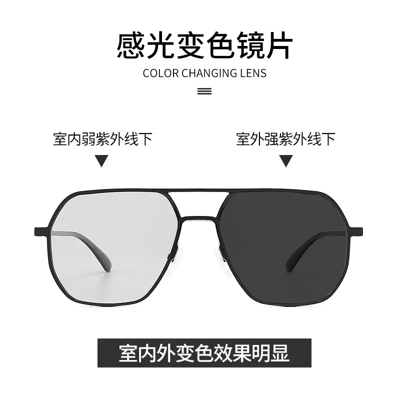 Square Frame Polarized Sunglasses Anti-Glare Driving Glasses - Image 7