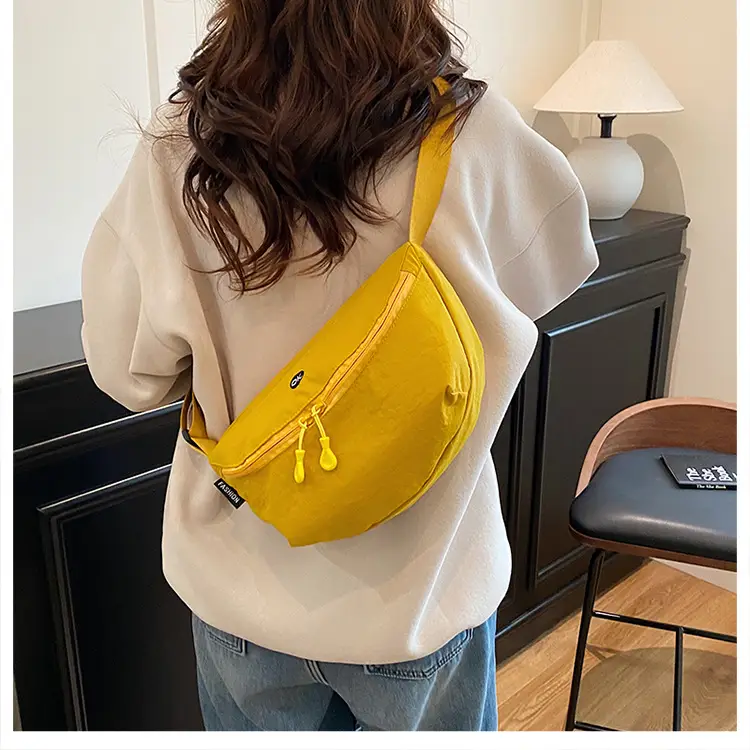 Lightweight Cloth Shoulder Bag Solid Green Casual Outdoor — feature 23