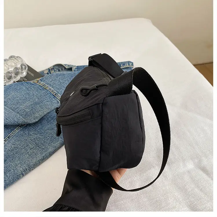 Lightweight Cloth Shoulder Bag Solid Green Casual Outdoor — feature 43