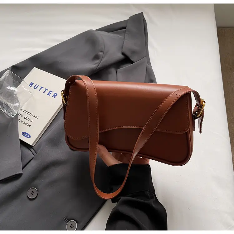 Retro Western Crossbody Bag for Women Brown 2025 - Image 3