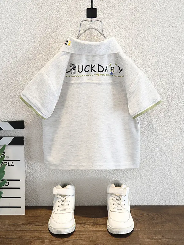 8270 Boys Summer Polo Shirt Short Sleeve 2026 New Style - Image 6