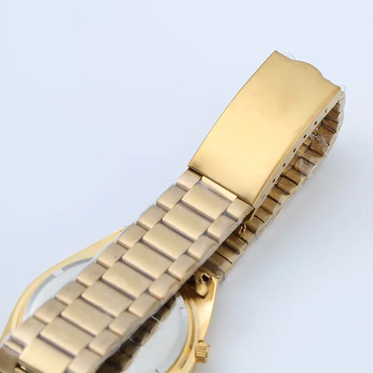 All-Gold Waterproof Quartz Watch for Men