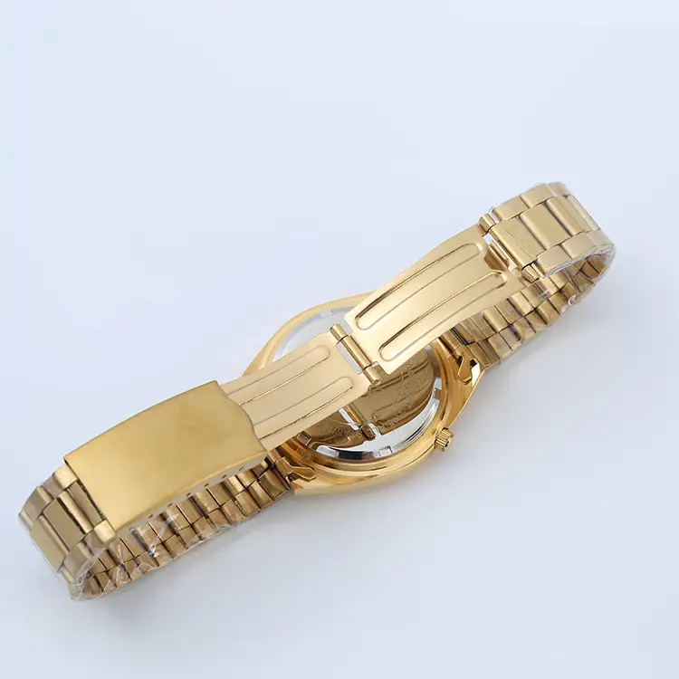 All-Gold Waterproof Quartz Watch for Men