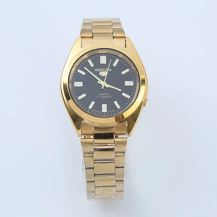 All-Gold Waterproof Quartz Watch for Men