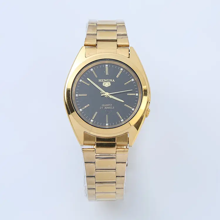 All-Gold Waterproof Quartz Watch for Men