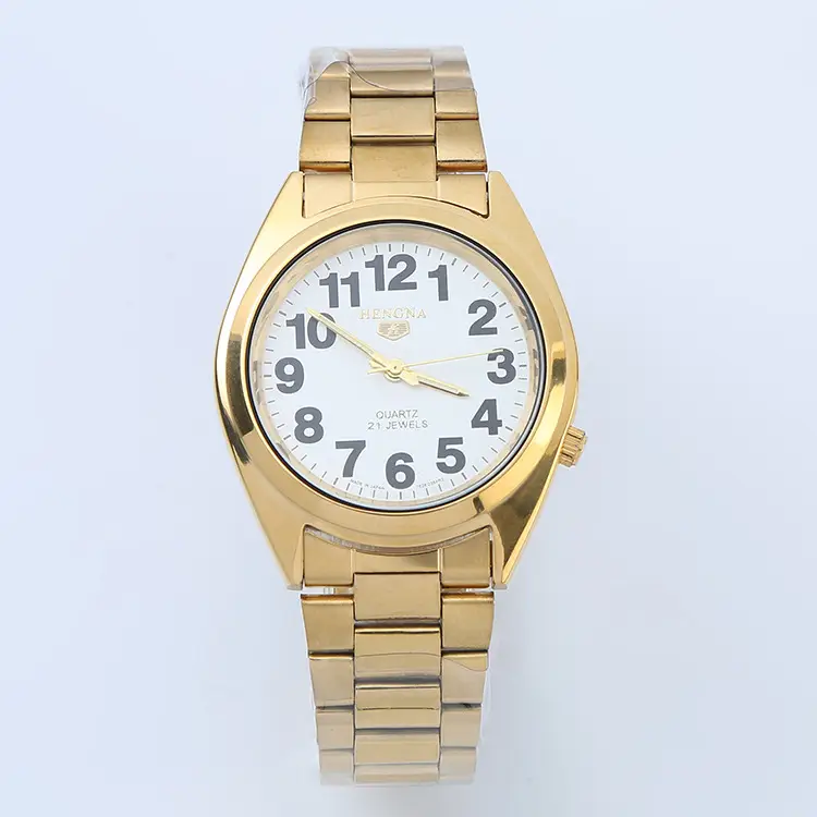 All-Gold Waterproof Quartz Watch for Men