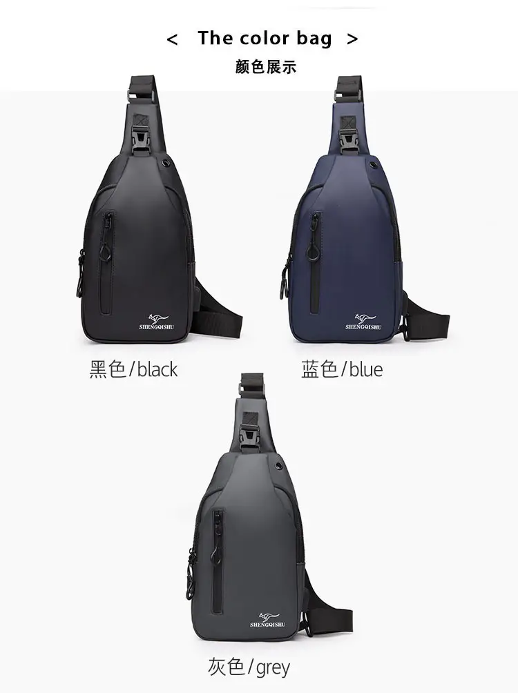 Korean Style Water-Proof Crossbody Bag for Men — feature 21