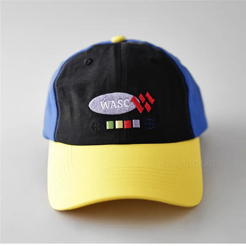 Korean Style Baseball Cap Color Blocking Quick Dry Unisex Travel Sunshade