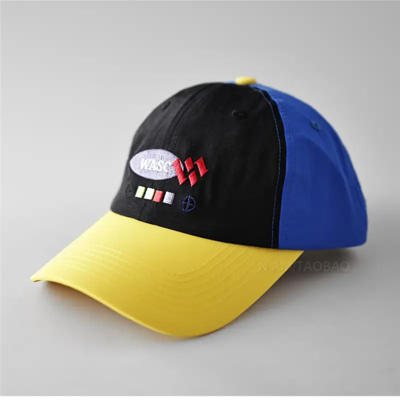 Korean Style Baseball Cap Color Blocking Quick Dry Unisex Travel Sunshade