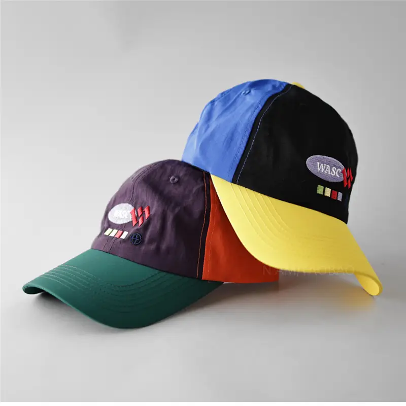 Korean Style Baseball Cap Color Blocking Quick Dry Unisex Travel Sunshade