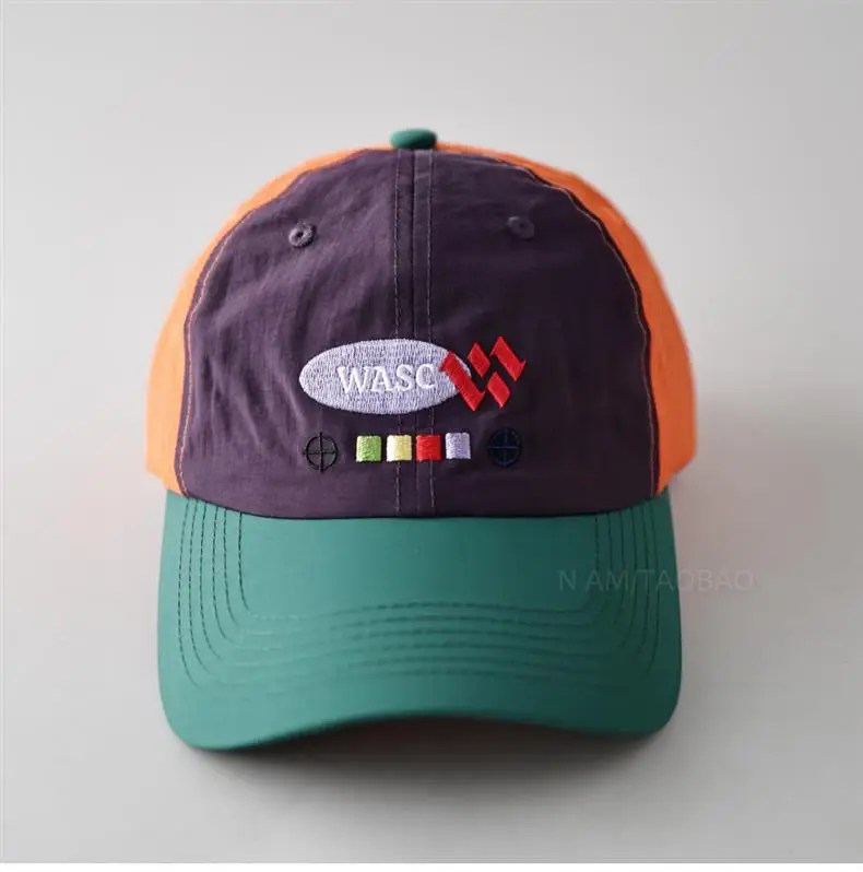 Korean Style Baseball Cap Color Blocking Quick Dry Unisex Travel Sunshade — feature 4