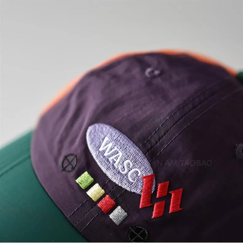 Korean Style Baseball Cap Color Blocking Quick Dry Unisex Travel Sunshade — feature 6