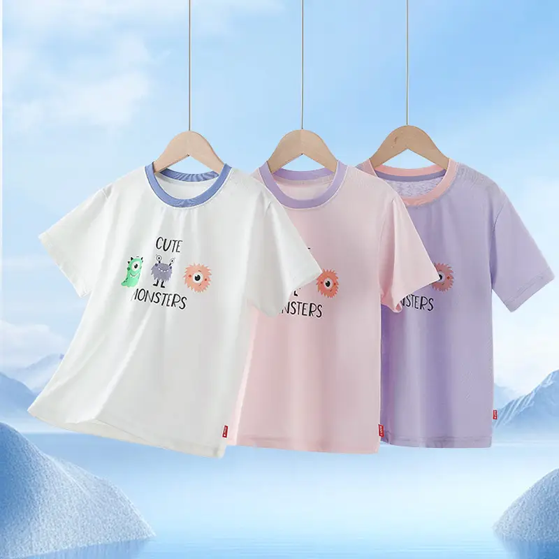 Boys Cotton T-Shirt Summer Cool Printed Primary School Tops - Image 4