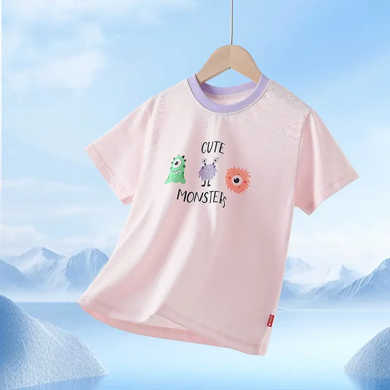 Boys Cotton T-Shirt Summer Cool Printed Primary School Tops - Image 3