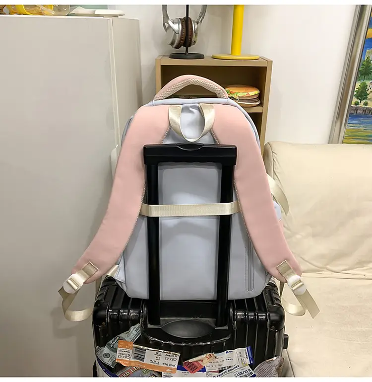 Pink Cute Student School Backpack Set with Crossbody Bag — feature 44