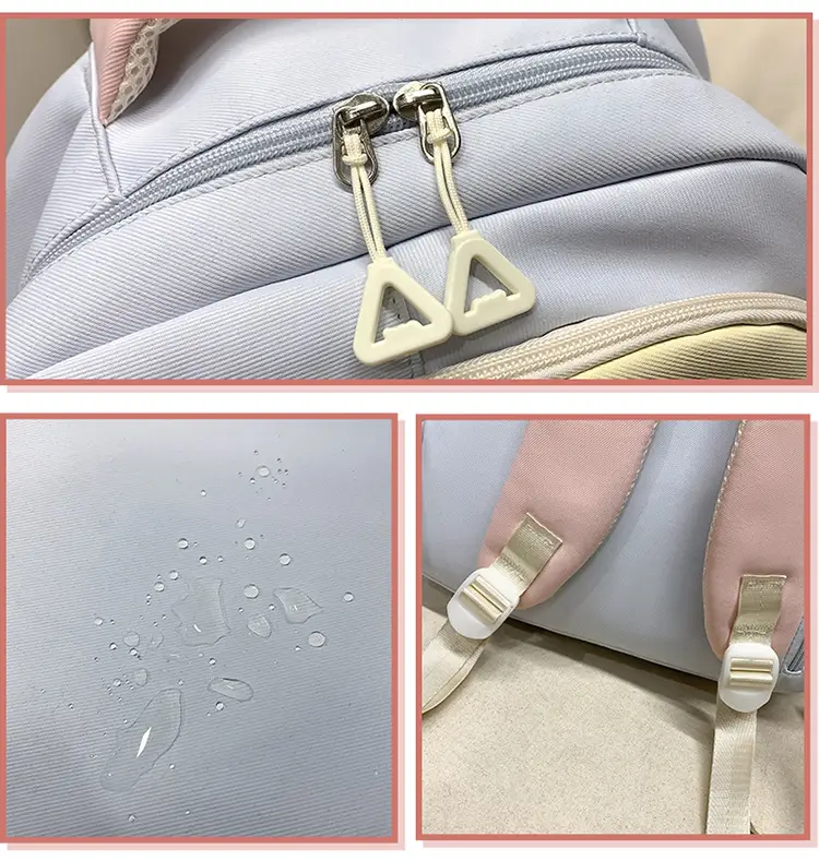 Pink Cute Student School Backpack Set with Crossbody Bag — feature 47