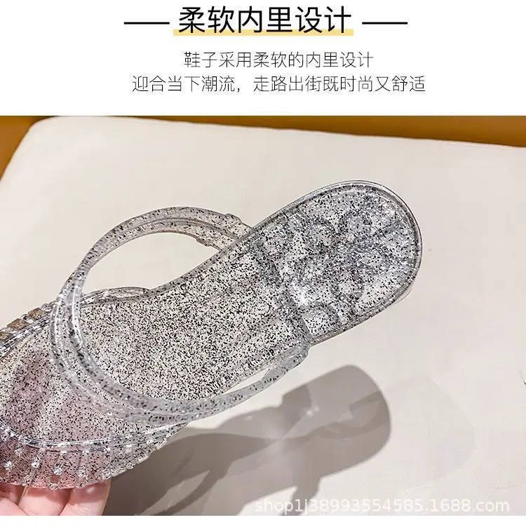 Women's Half-Slip Crystal Slippers for Summer, Non-Slip Outdoor Sandals, New Style Sandals, Women's Slippers Wholesale — feature 10