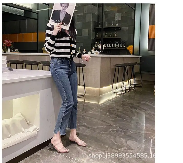Women's Half-Slip Crystal Slippers for Summer, Non-Slip Outdoor Sandals, New Style Sandals, Women's Slippers Wholesale — feature 21