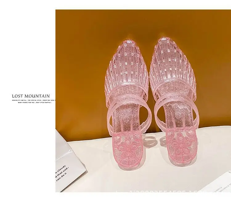 Women's Half-Slip Crystal Slippers for Summer, Non-Slip Outdoor Sandals, New Style Sandals, Women's Slippers Wholesale — feature 8