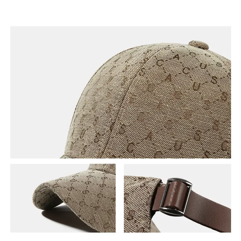 2025 Spring/Summer Wide Brim Baseball Cap Grey Unisex - Image 5