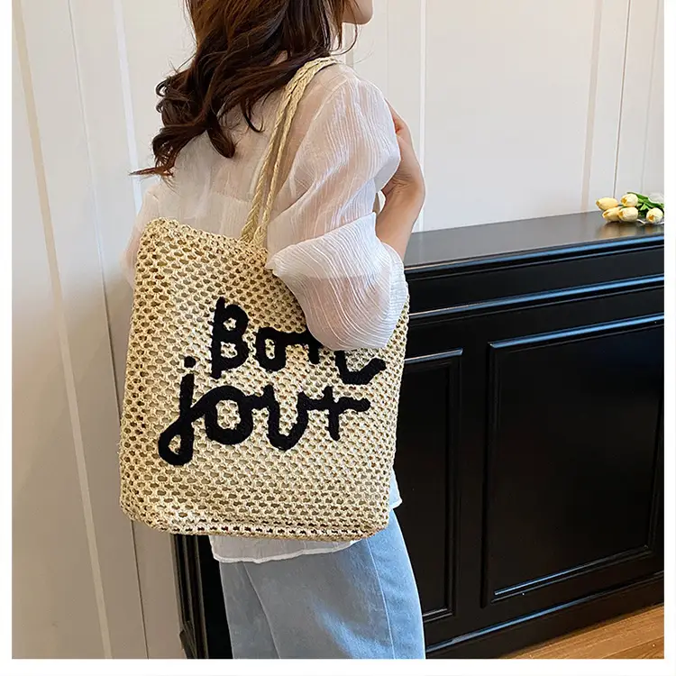 Women's Woven Letter Shoulder Bag 2025 New Style — feature 13