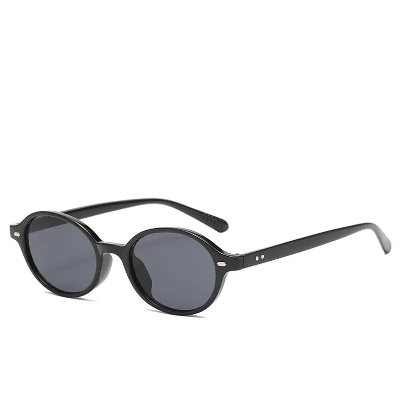 2025 New Oval Sunglasses European American Trendy High-End Sunshade Sunglasses Literary Retro Anti-Blue Light Flat Glasses - Image 13