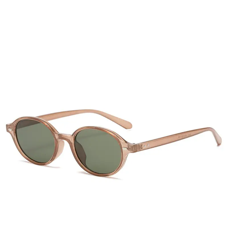 2025 New Oval Sunglasses European American Trendy High-End Sunshade Sunglasses Literary Retro Anti-Blue Light Flat Glasses - Image 15