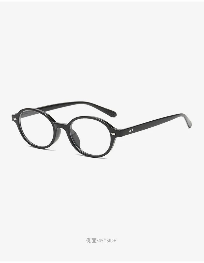 2025 New Oval Sunglasses European American Trendy High-End Sunshade Sunglasses Literary Retro Anti-Blue Light Flat Glasses — feature 16