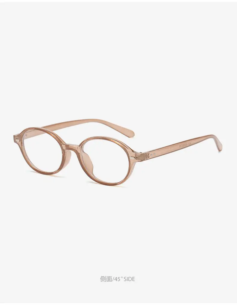 2025 New Oval Sunglasses European American Trendy High-End Sunshade Sunglasses Literary Retro Anti-Blue Light Flat Glasses — feature 20
