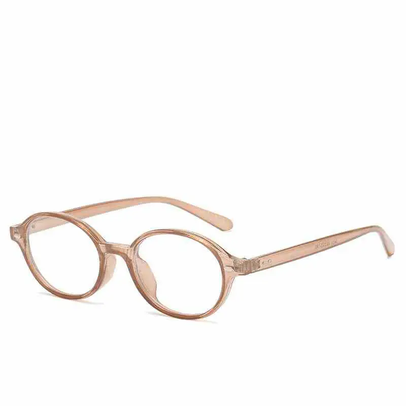 2025 New Oval Sunglasses European American Trendy High-End Sunshade Sunglasses Literary Retro Anti-Blue Light Flat Glasses - Image 10