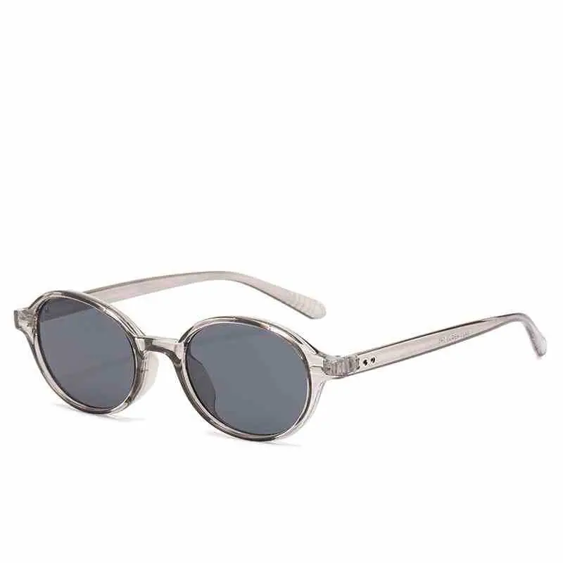 2025 New Oval Sunglasses European American Trendy High-End Sunshade Sunglasses Literary Retro Anti-Blue Light Flat Glasses - Image 6