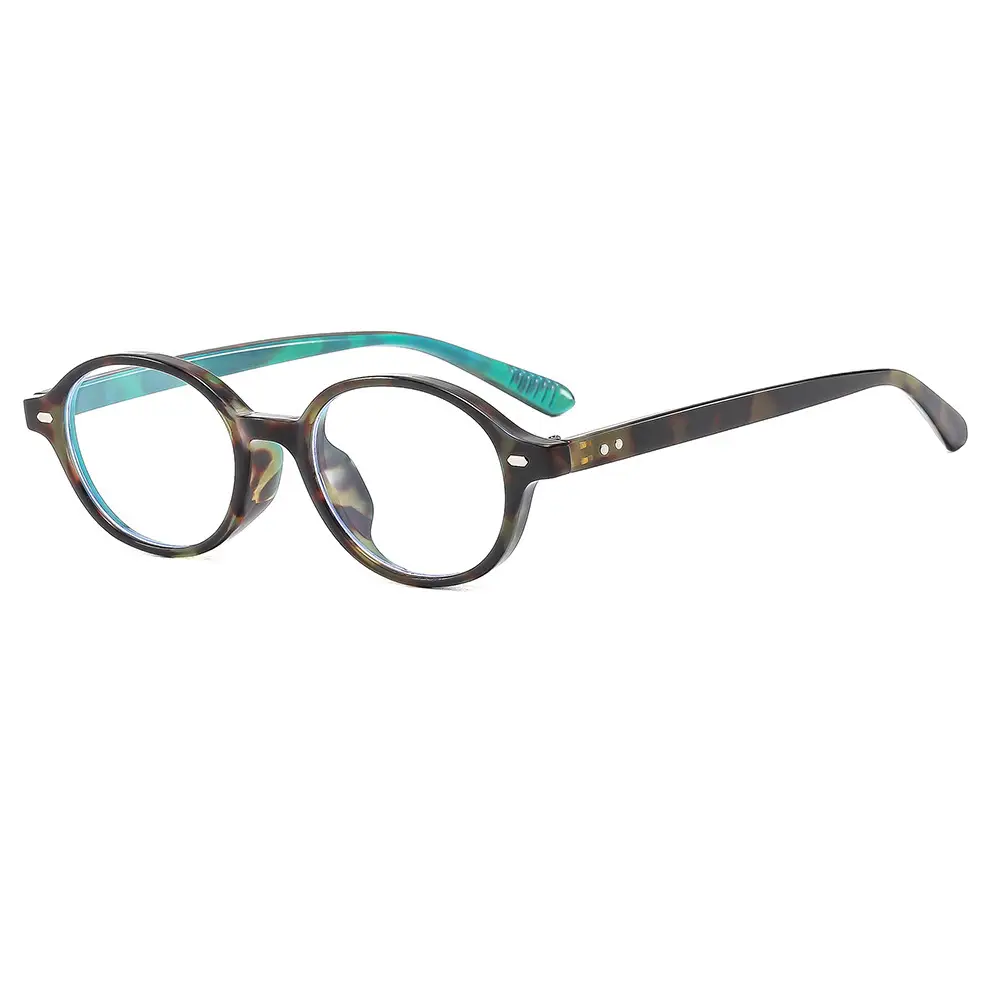 2025 New Oval Sunglasses European American Trendy High-End Sunshade Sunglasses Literary Retro Anti-Blue Light Flat Glasses - Image 8