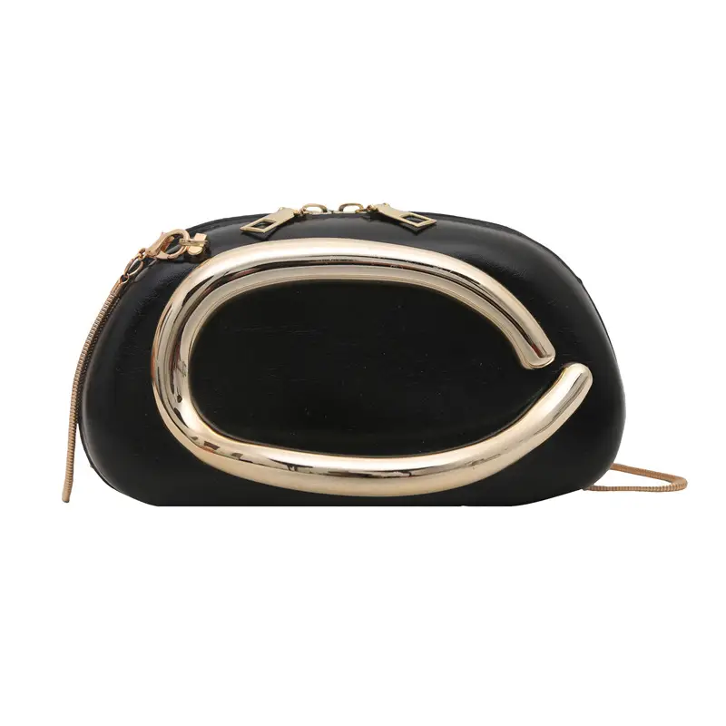 Classic Round Crossbody Clutch for Women in Red Black Brown Pink & Clear - Image 10
